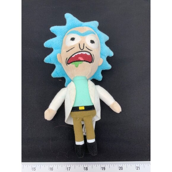 Rick and Morty Adult Swim 2017 Funko Plushies 10" Figure Drooling Mad Rick Stuff - Picture 1 of 5